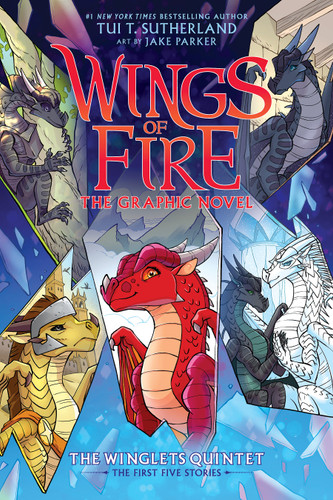 The Winglets Quintet: A Graphic Novel (Wings of Fire Graphic Novel) (Wings of Fire Graphix) book cover by Tui T. Sutherland