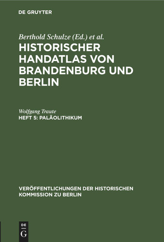 Paläolithikum book cover by Wolfgang Traute