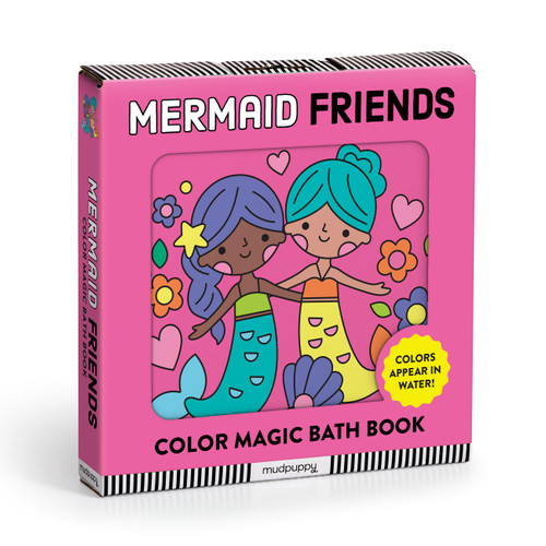 Mermaid Friends Color Magic Bath Book book cover by Mudpuppy