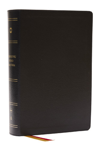 Enduring Word Study Bible: Pastoral Commentary from Every Chapter of the Bible (NKJV, Black Bonded Leather, Red Letter, Comfort Print) book cover by Zondervan