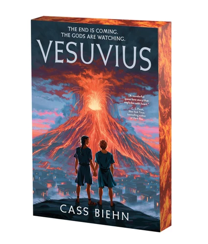 Vesuvius: A Queer Romance Novel Set in Pompeii (Historical Fantasy for Young Adults with Mythological Power, Forbidden Love, and Survival in a Doomed Ancient City) (The Burning Cities Cycle) book cover by Cass Biehn