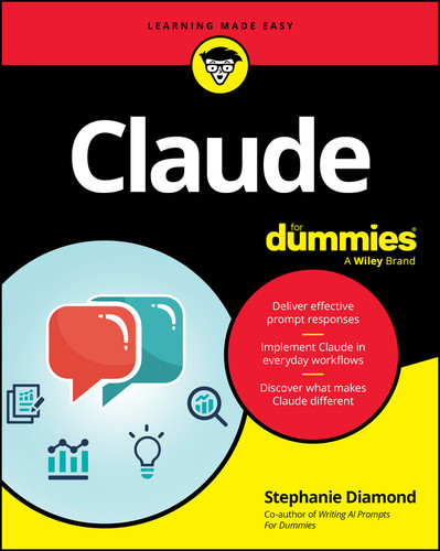 Claude For Dummies book cover by Stephanie Diamond