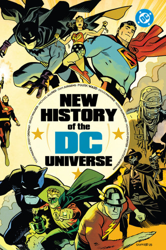 New History of the DC Universe book cover by Mark Waid