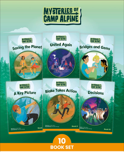 Phonic Books  Mysteries of Camp Alpine (Phonic Books Catch-Up Decodable Readers) book cover by Phonic Books