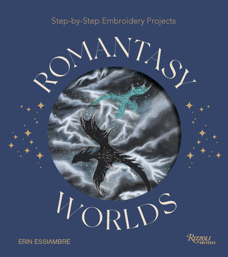 Romantasy Worlds: Step-by-Step Embroidery Projects book cover by Erin Essiambre