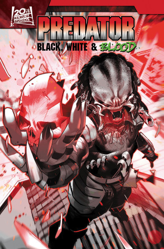 Predator: Black, White & Blood (PREDATOR: BLACK, WHITE & BLOOD) book cover by Joe Kelly, Eliot Rahal