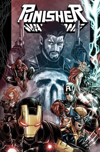 Punisher: Enter The War Zone Omnibus Marco Checchetto Cover book cover by Greg Rucka, Mark Waid