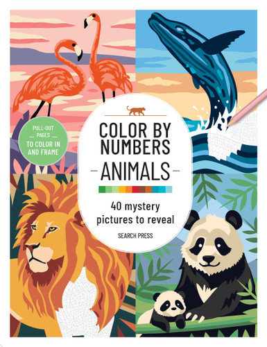 CBN: Animals: 40 mystery pictures to reveal (Color by Number) book cover by Search Press