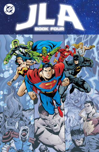 JLA Book Four book cover by Mark Waid, Grant Morrison