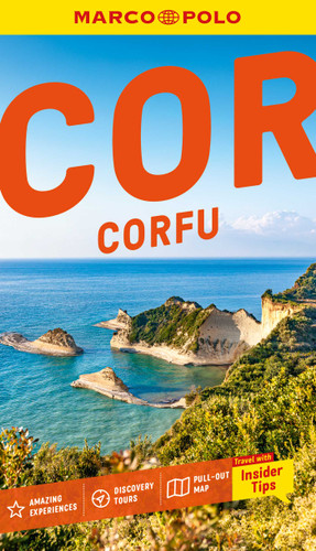 Marco Polo Corfu Pocket Guide with Fold-Out Map: Covers Kassiopi, Sidari and more (Marco Polo Pocket Guides) book cover by Marco Polo