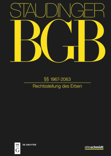 §§ 1967-2063: (Rechtsstellung des Erben) book cover by 
