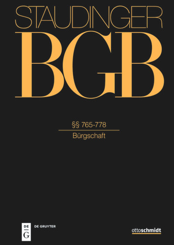 §§ 765-778: (Bürgschaft) book cover by 