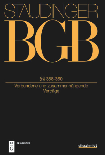§§ 358-360: (Verbundene und zusammenhängende Verträge) book cover by 