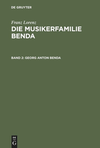 Georg Anton Benda book cover by Franz Lorenz