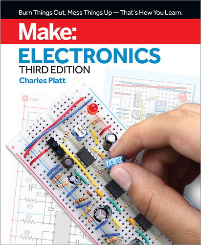 Make: Electronics: Learning by Discovery: A hands-on primer for the new electronics enthusiast book cover by Charles Platt