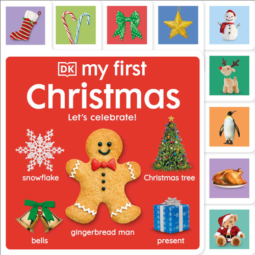 My First Christmas: Let's Celebrate! (My First Tabbed Board Book) book cover by DK