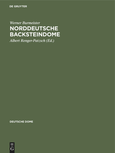 Norddeutsche Backsteindome (Deutsche Dome) [9783112361214]