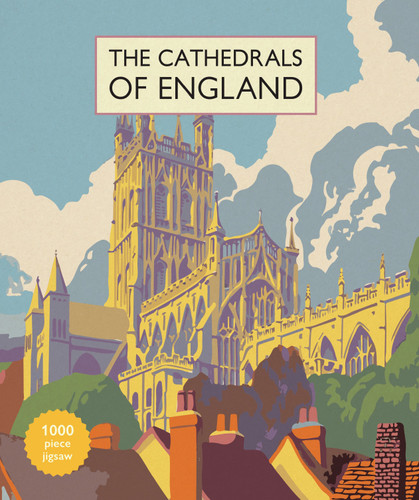 Cathedrals of England Jigsaw: 1000 piece jigsaw puzzle book cover by Brian Cook