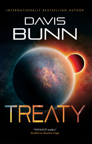Treaty book cover by Davis Bunn