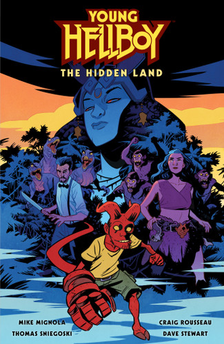 Young Hellboy: The Hidden Land (Young Hellboy) book cover by Thomas E. Sniegoski