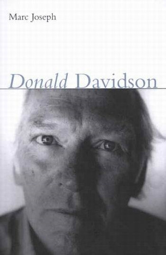 Donald Davidson (Philosophy Now #1) book cover by Marc A. Joseph