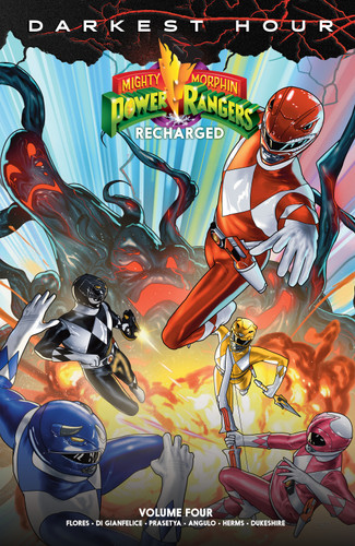 Mighty Morphin Power Rangers: Recharged Vol. 4 (Mighty Morphin Power Rangers) book cover by Melissa Flores