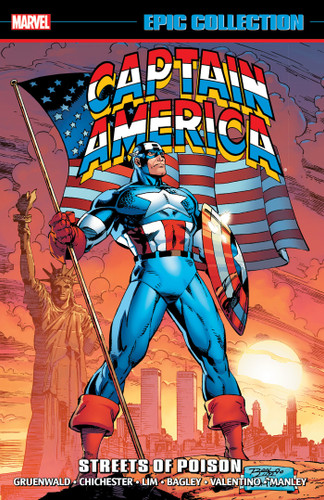 Captain America Epic Collection: Streets Of Poison [New Printing] book cover by Mark Gruenwald, Marvel Various