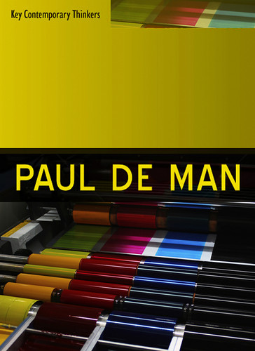 Paul de Man (Key Contemporary Thinkers) book cover by Nigel Mapp