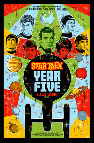 Star Trek: Year Five Deluxe Edition--Book One (Star Trek: Year Five) book cover by Jackson Lanzing, Collin Kelly