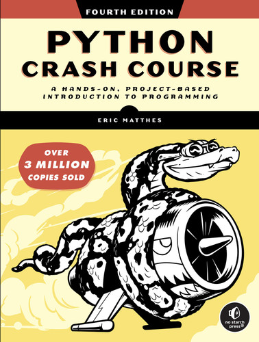 Python Crash Course, 4th Edition book cover by Eric Matthes