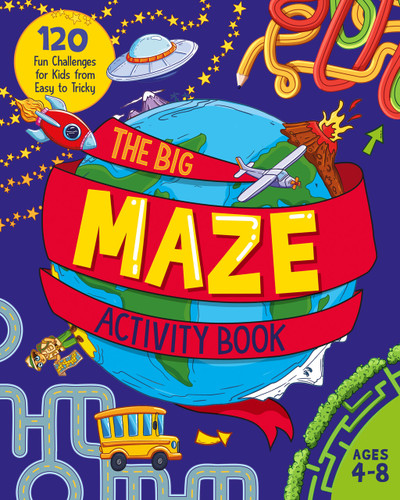 The Big Maze Activity Book: 120 Fun Challenges for Kids from Easy to Tricky (Ages  4-8) book cover by Zeitgeist