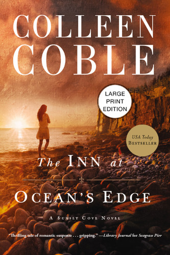 The Inn at Ocean's Edge: (HarperCollins Large Print) (A Sunset Cove Novel) book cover by Colleen Coble