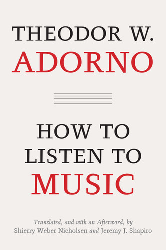 How to Listen to Music book cover by Theodor W. Adorno