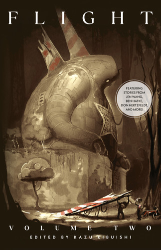 Flight Volume Two (Flight) book cover by Jen Wang, Ben Hatke, Don Hertzfeldt, Becky Cloonan