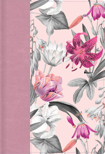 RVR 1960 Biblia letra supergigante, rosa pétalos, símil piel [9798384544395]