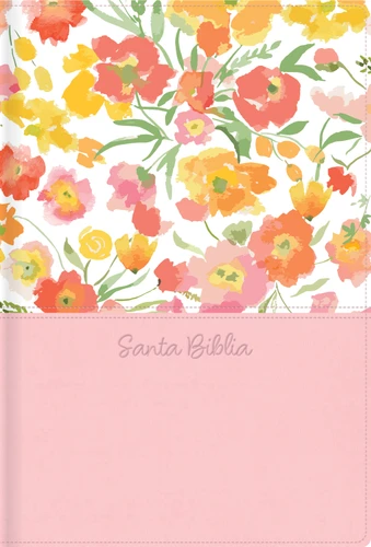 RVR 1960 Letra grande tamaño manual, edición especial, rosa primavera, símil piel book cover by 