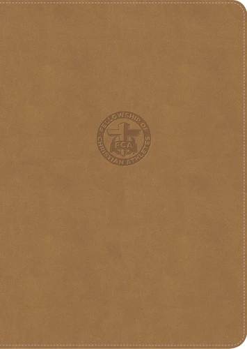 CSB FCA Study Bible, Easy-to-Read Optimal Type, Camel LeatherTouch: Engage. Equip. Empower. book cover by Fellowship of Christian Athletes