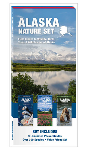 Alaska Nature Set: Field Guides to Wildlife, Birds, Trees & Wildflowers of Alaska (Nature Observation North America) book cover by 