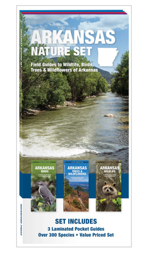Arkansas Nature Set: Field Guides to Wildlife, Birds, Trees & Wildflowers of Arkansas (Nature Observation North America) book cover by 