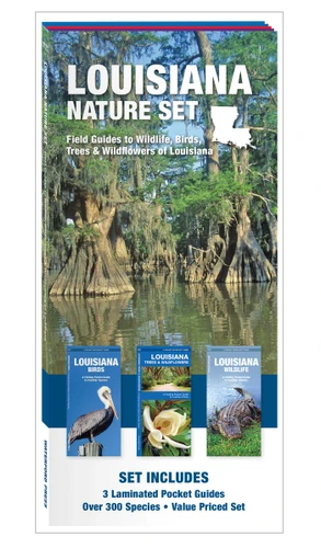 Louisiana Nature Set: Field Guides to Wildlife, Birds, Trees & Wildflowers of Louisiana (Nature Observation North America) book cover by Waterford Press