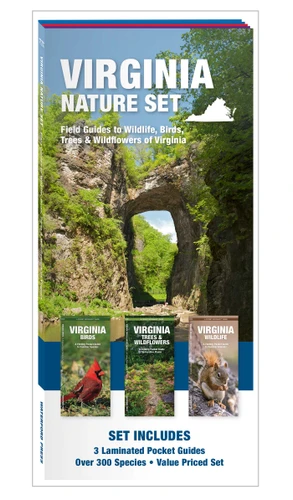 Virginia Nature Set: Field Guides to Wildlife, Birds, Trees & Wildflowers of Virginia (Nature Observation North America) book cover by 