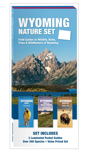 Wyoming Nature Set: Field Guides to Wildlife, Birds, Trees & Wildflowers of Wyoming (Nature Observation North America) book cover by 