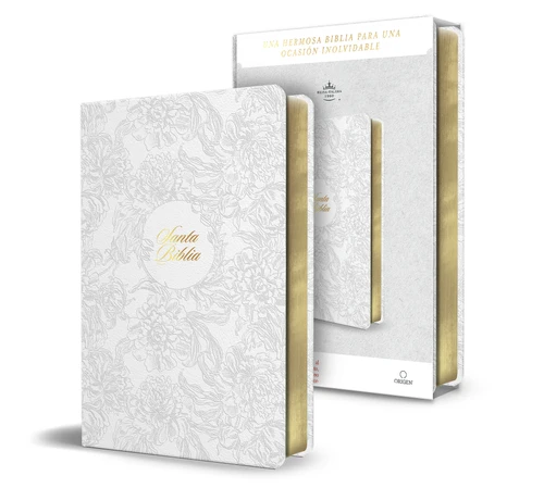 Santa Biblia RVR 1960 letra grande tamaño manual, Símil piel Blanca (Boda, Quinceañera) / Spanish Bible RVR 1960 Handy Size Large Print White Leathersoft book cover by Reina Valera Revisada 1960