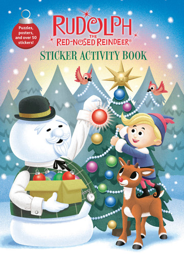 Rudolph the Red-Nosed Reindeer Sticker Activity Book book cover by Golden Books