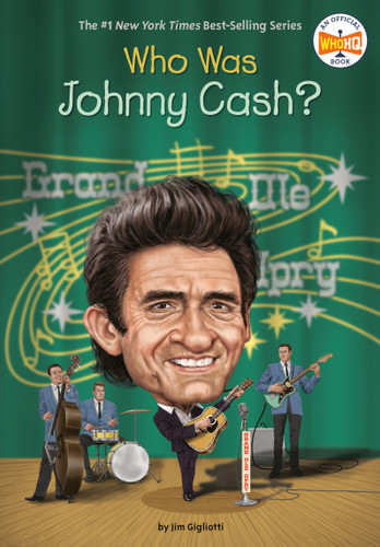 Who Was Johnny Cash? (Who Was?) book cover by Jim Gigliotti, Who HQ