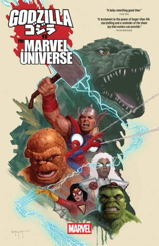 Godzilla vs. the Marvel Universe book cover by Ryan North, Gerry Duggan