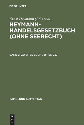 Zweites Buch . §§ 105-237 (Sammlung Guttentag) book cover by 