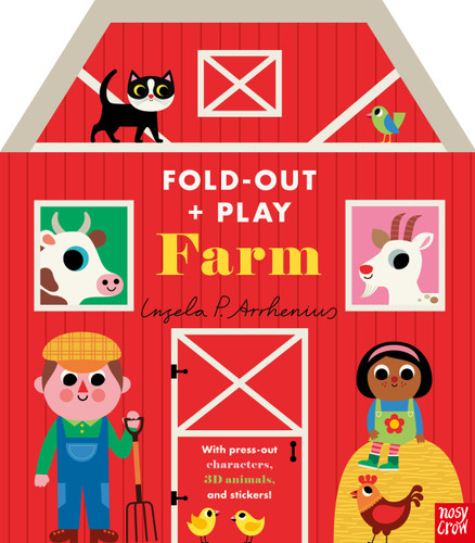 Fold-Out + Play: Farm: Build your own 3D farm with interactive play pieces and stickers (Fold-out + Play) book cover by Ingela P Arrhenius