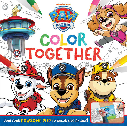 PAW Patrol: Color Together: Join your PAWsome pup to color side by side! book cover by IglooBooks