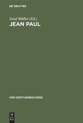 Jean Paul book cover by 